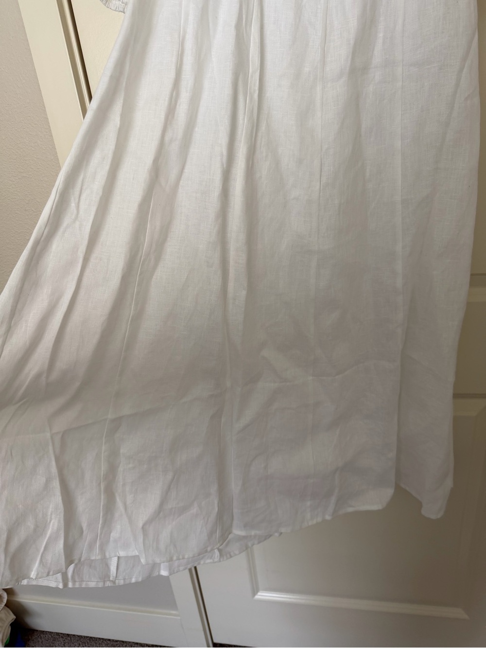 DISSH White Long Sleeve Maxi Dress with Tie Back - Picture 4 of 8